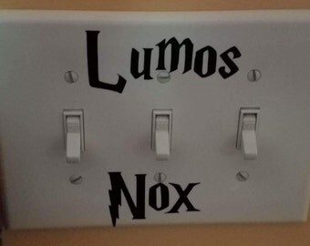 Harry Potter Theme Light Switch Decals Lumos Nox