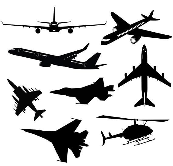 Download Airplane svg clipart silhouette Airplane and aircraft vector