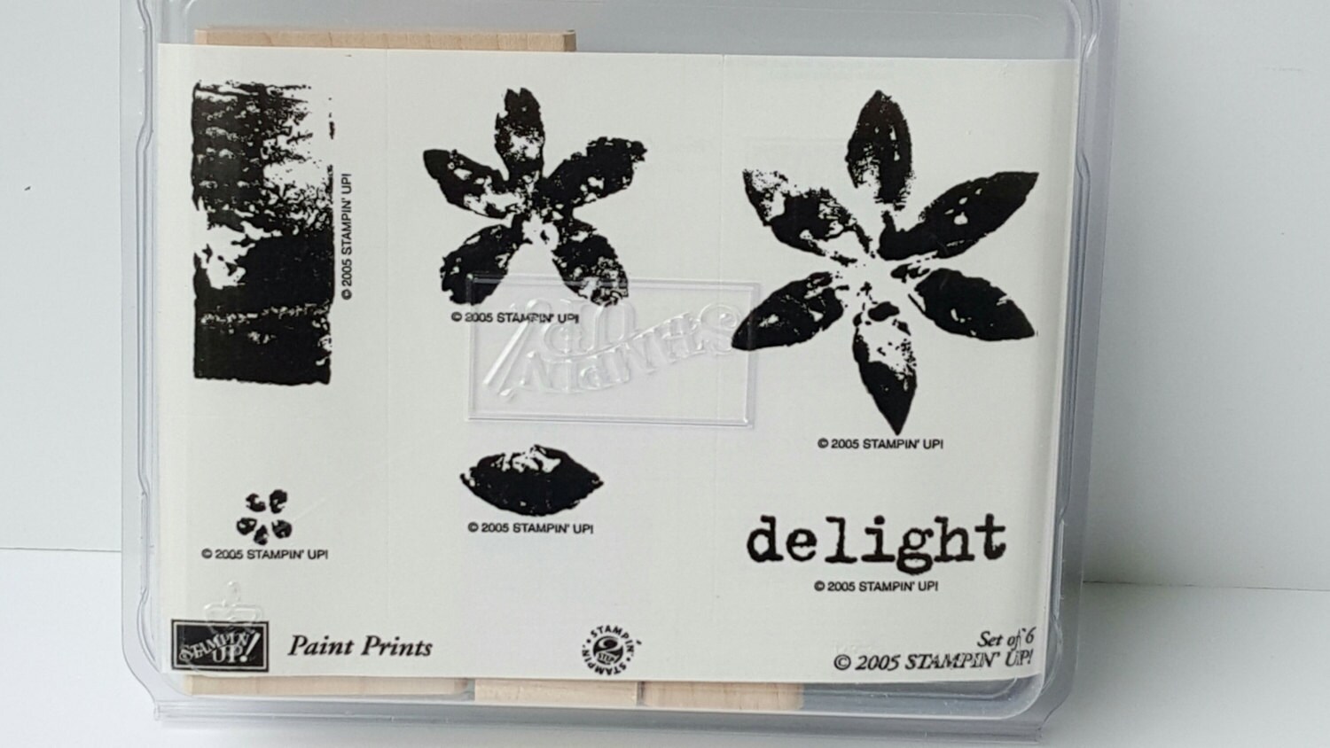 Paint Prints Stampin' Up Rubber Stamp Set