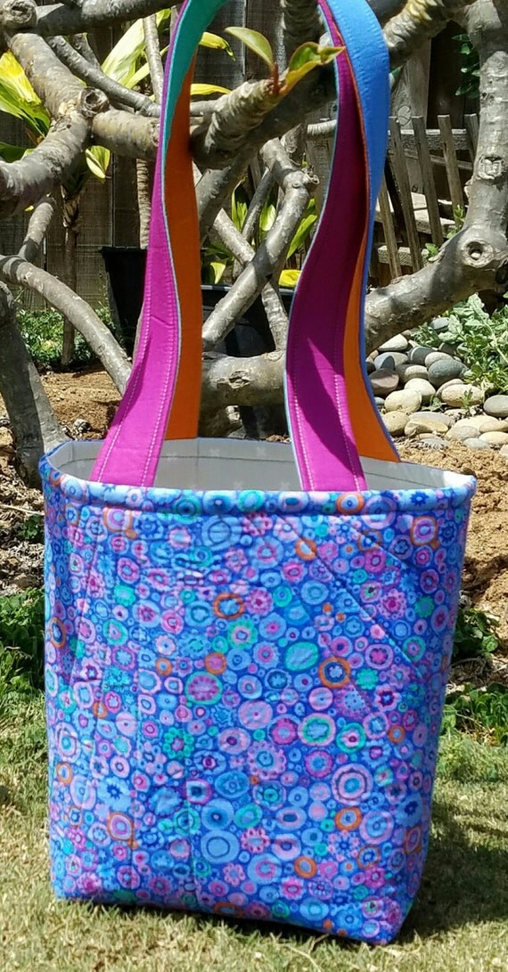 Quilted bucket bag by BagsandBlankies on Etsy