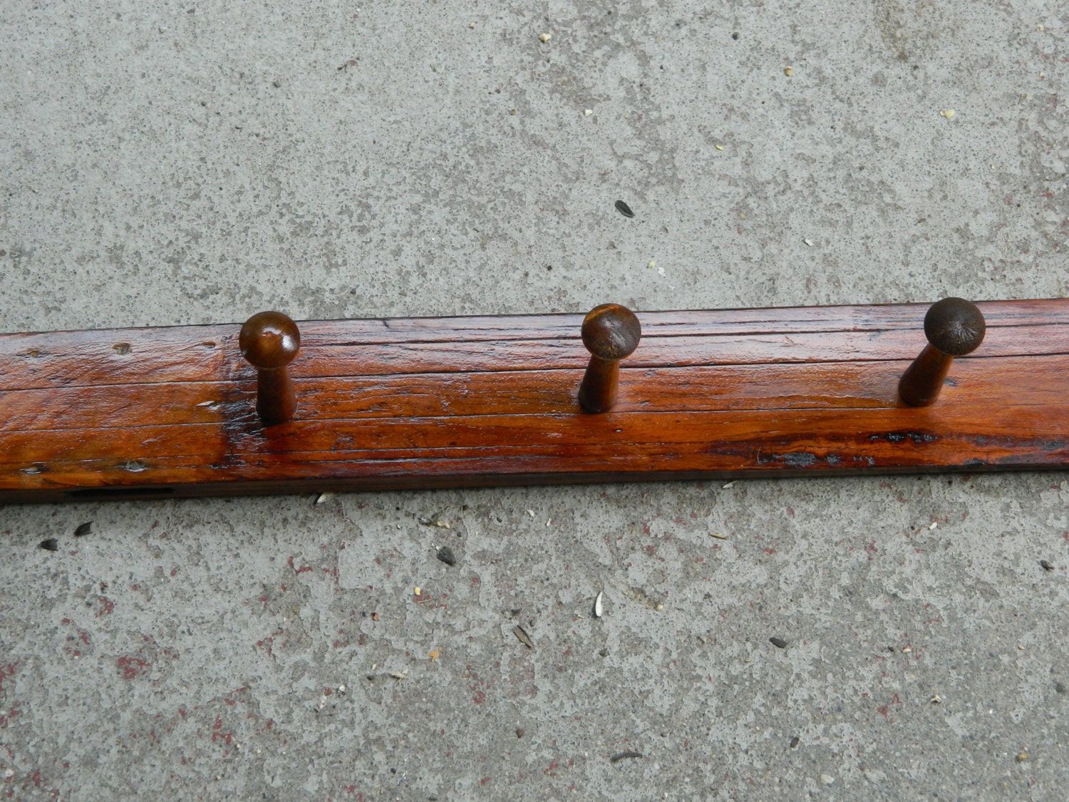 Antique Wooden ski Coat Rack Coat rack man cave ski lodge