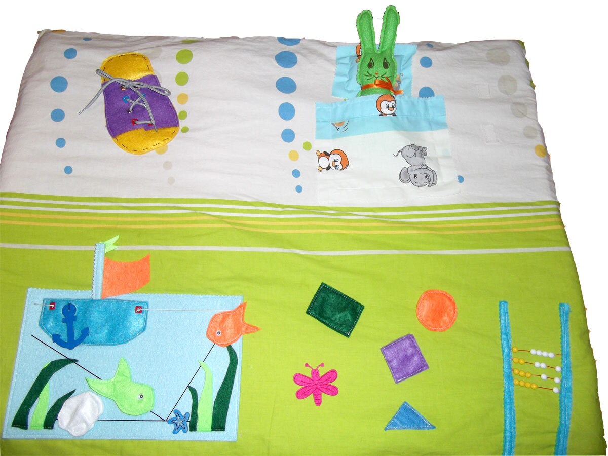 Baby Blanket Sensory Blanket Custom Baby Gift Personalized