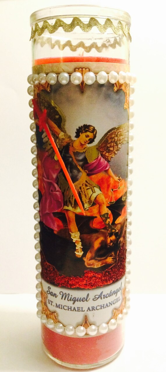 St. Michael Archangel Candle by SaintRachael on Etsy