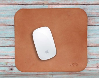 Leather mouse pad, leather desk pad, personalized mouse pad, custom mouse pad, elegant mouse pad, minimalist mouse pad, gifts for him