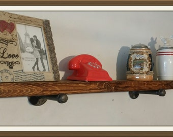 Floating shelf, floating shelves, floating pipe shelves, industrial pipe shelf, floating industrial, 8 inch deep industrial floating shelves
