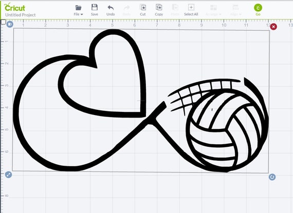 Infinity Volleyball SVG by HuttoCreations on Etsy