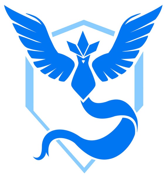 Team Mystic Pokemon Go Stencil REP YOUR TEAM