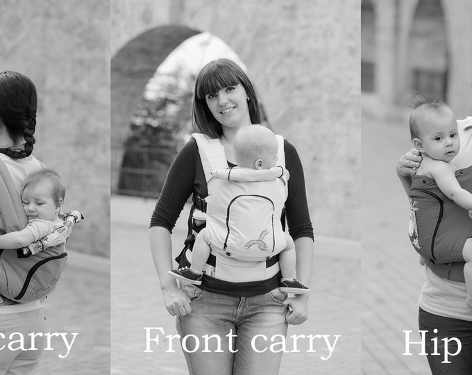 Linen Buckle Baby Carrier Jiraffe, Baby Carrier, Buckle baby carrier, toddler carrier.