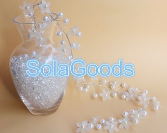 high quality decorative faux pearl Beaded Wire branch Garland , wedding tree hanging drop parts decoration, wired strand 1.2M/pcs