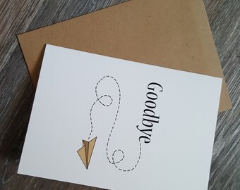 Goodbye Card, Farewell Card, Leaving Card, Greeting Card, Coworker Goodbye, Bon Voyage Card, Goodbye, Farewell, Travel Card, Moving Card