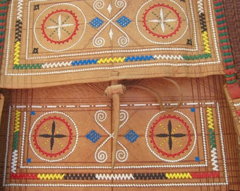 Vintage Moroccan leather bag