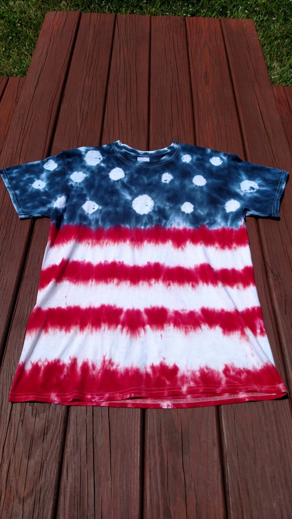 how to make an american flag tie dye shirt