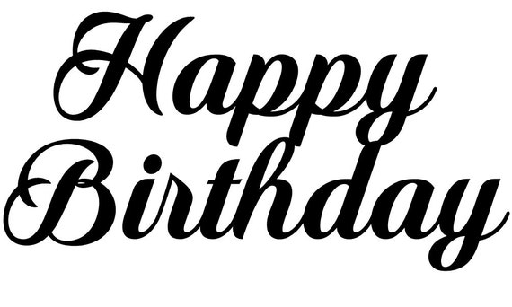 Happy Birthday SVG Cut file Digital Download by ...