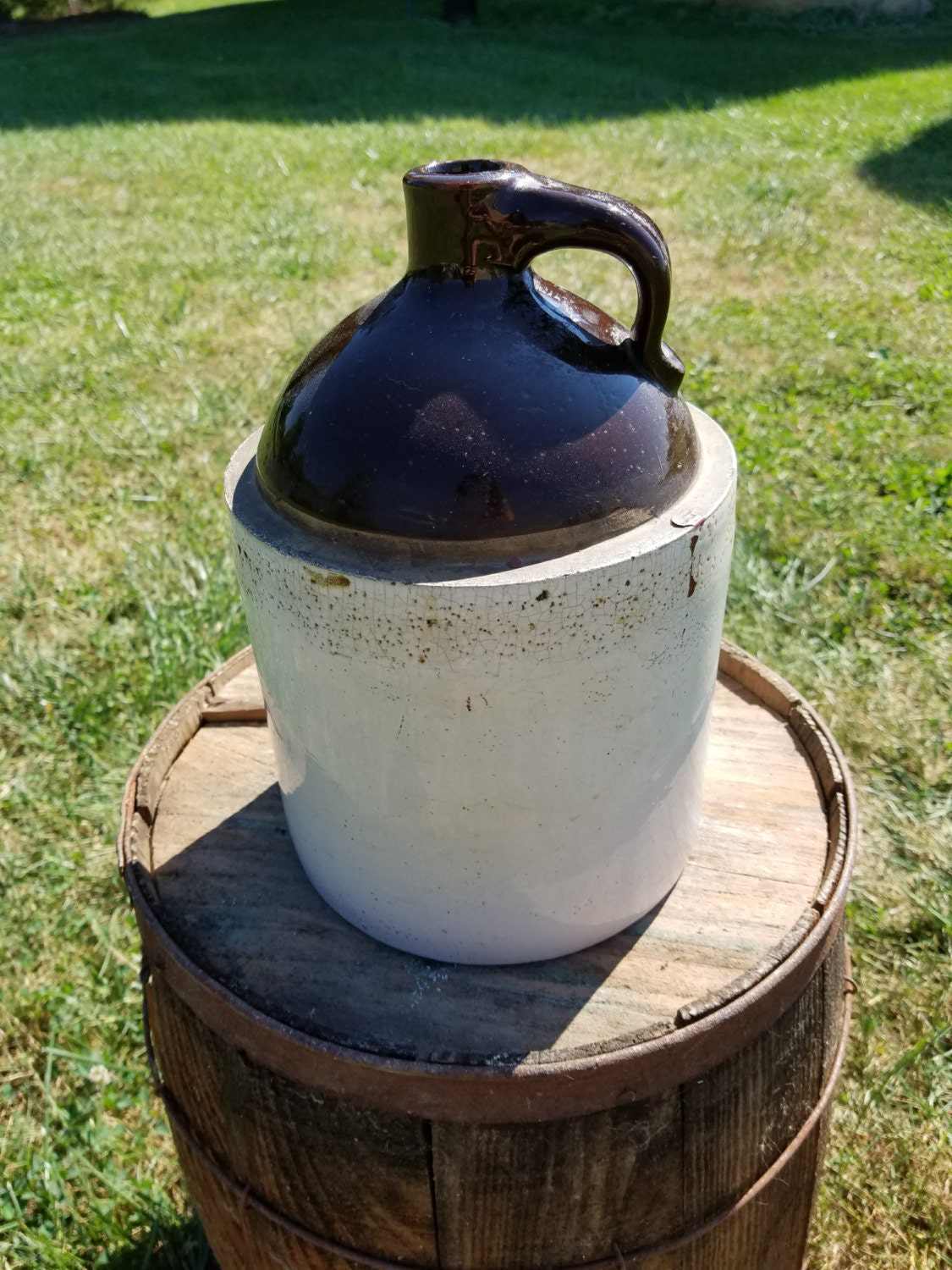 Antique whiskey jug/crock