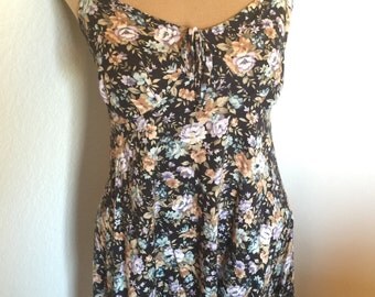 Vintage 90s Floral Mini Sundress
