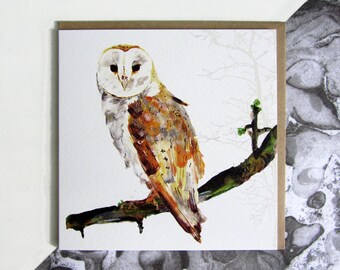 Barn Owl Card