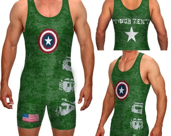 tie dye wrestling singlet