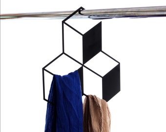 3D closet rack - 3 cubes - closet organization