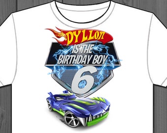 Hot Wheels, Custom, Iron on, Birthday, custom, Label, invitation, party, printable, Transfer, t-shirt, shirt, favors, Racing cars, Decal