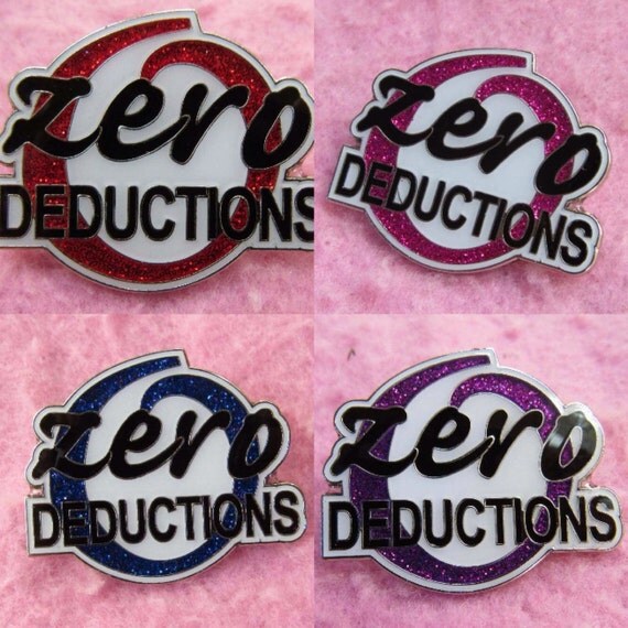 Items similar to Cheerleader Zero Deductions Pin Available in 4
