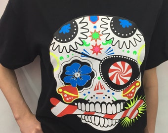 Items similar to Skull cut-out shirt on Etsy
