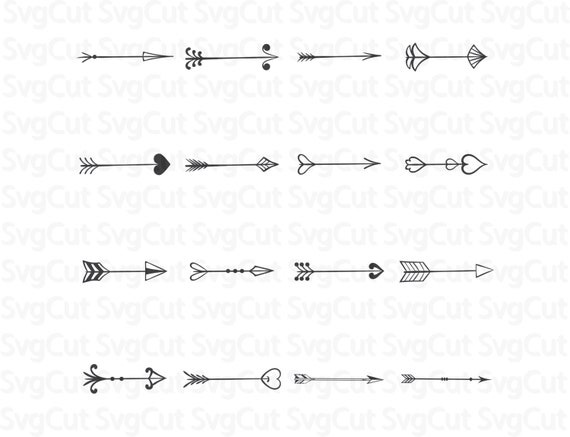 Download Arrow svg clipart Arrow digital clipart Arrows silhouette ...