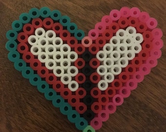 Items similar to Minecraft Perler Bead Heart on Etsy