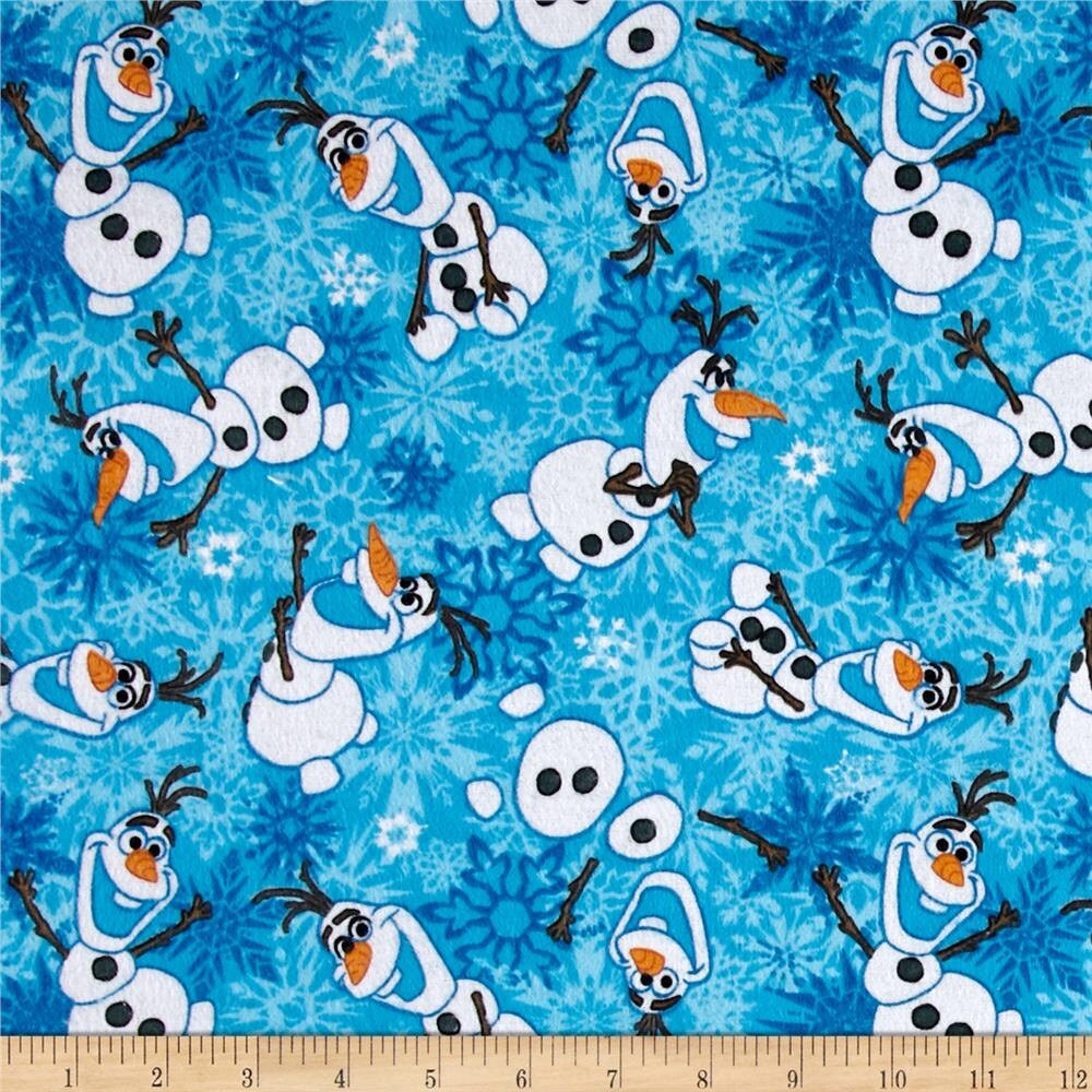 Olaf Flannel Fabric Disneys Frozen Olaf Choose your cut