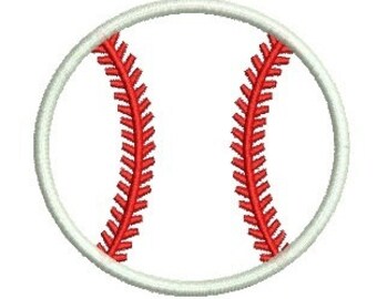BASEBALL Applique Embroidery Design Softball Applique Embroidery Design Fill Design Machine Embroidery Instant Download ER115E