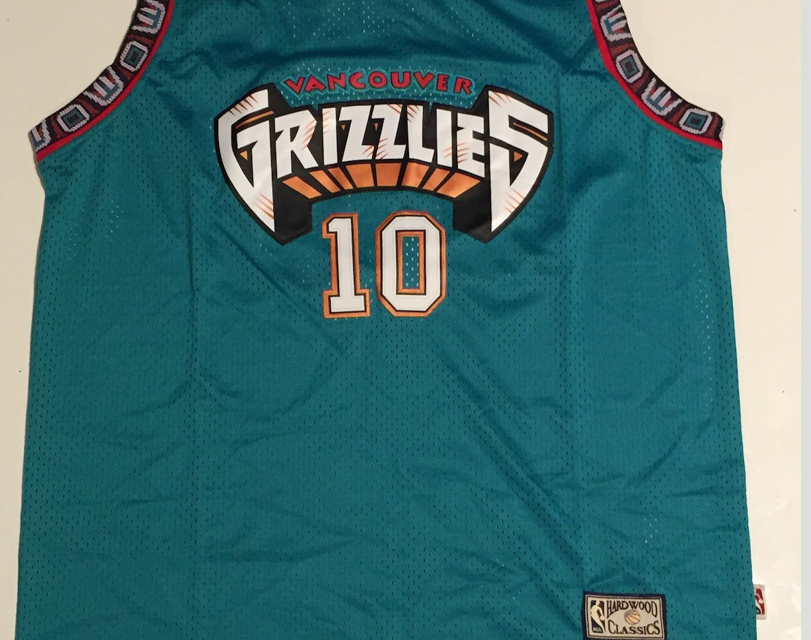 Mike Bibby Vancouver Grizzlies Throwback Basketball by ApparelFox