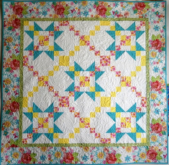 PDF Quilt Pattern Star Quilt. Daisy Garland perfect beginner