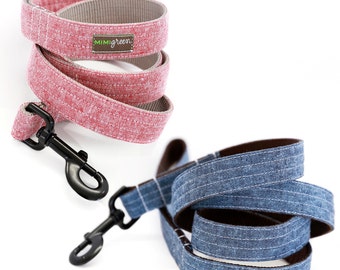 Linen Dog Leash - 4', 5' or 6' - 6 colors to choose from