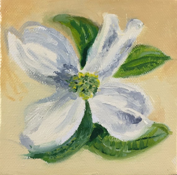 Dogwood Flower Oil Painting