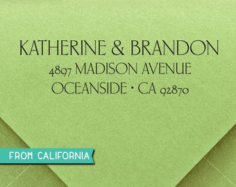 custom ADDRESS STAMP with proof from USA, Eco Friendly Self-Inking stamp, rsvp address stamp, custom stamp, classic address stamp 292