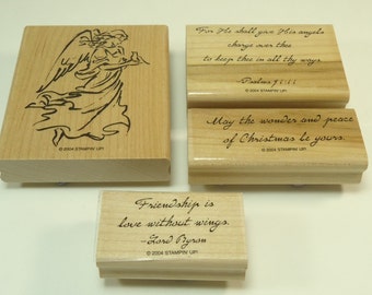 On Angel Wings Stamp Set From Stampin Up Retired Christmas Holiday