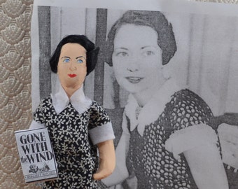 Gone With the Wind Margaret Mitchell Author Doll Miniature Southern Author