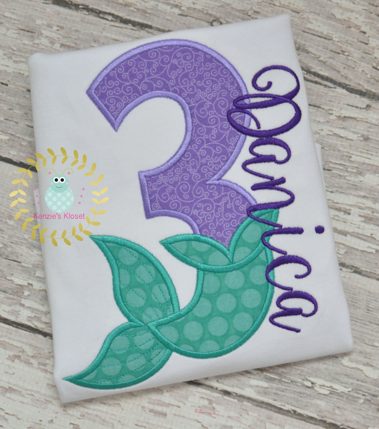 3rd birthday mermaid shirt