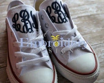 Ladies - Monogrammed Converse- Monogrammed Converse- Monogrammed Chuck Taylors-Monogrammed Shoes - Bridal Shoes