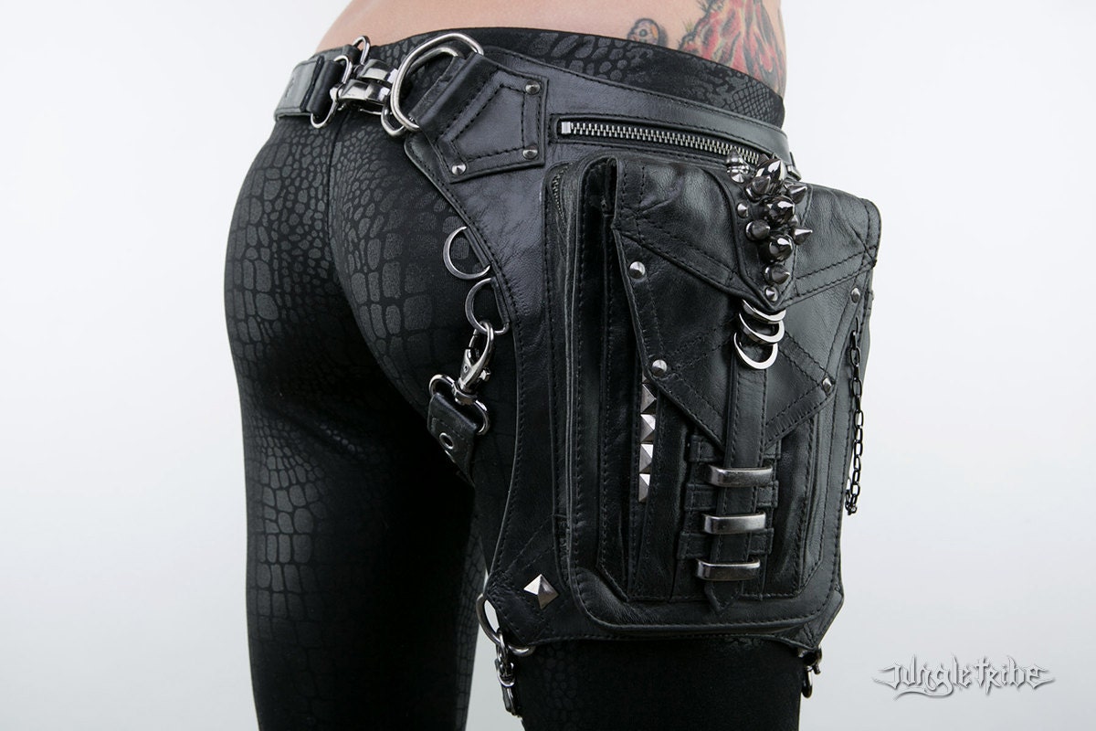 leather hip holster bag