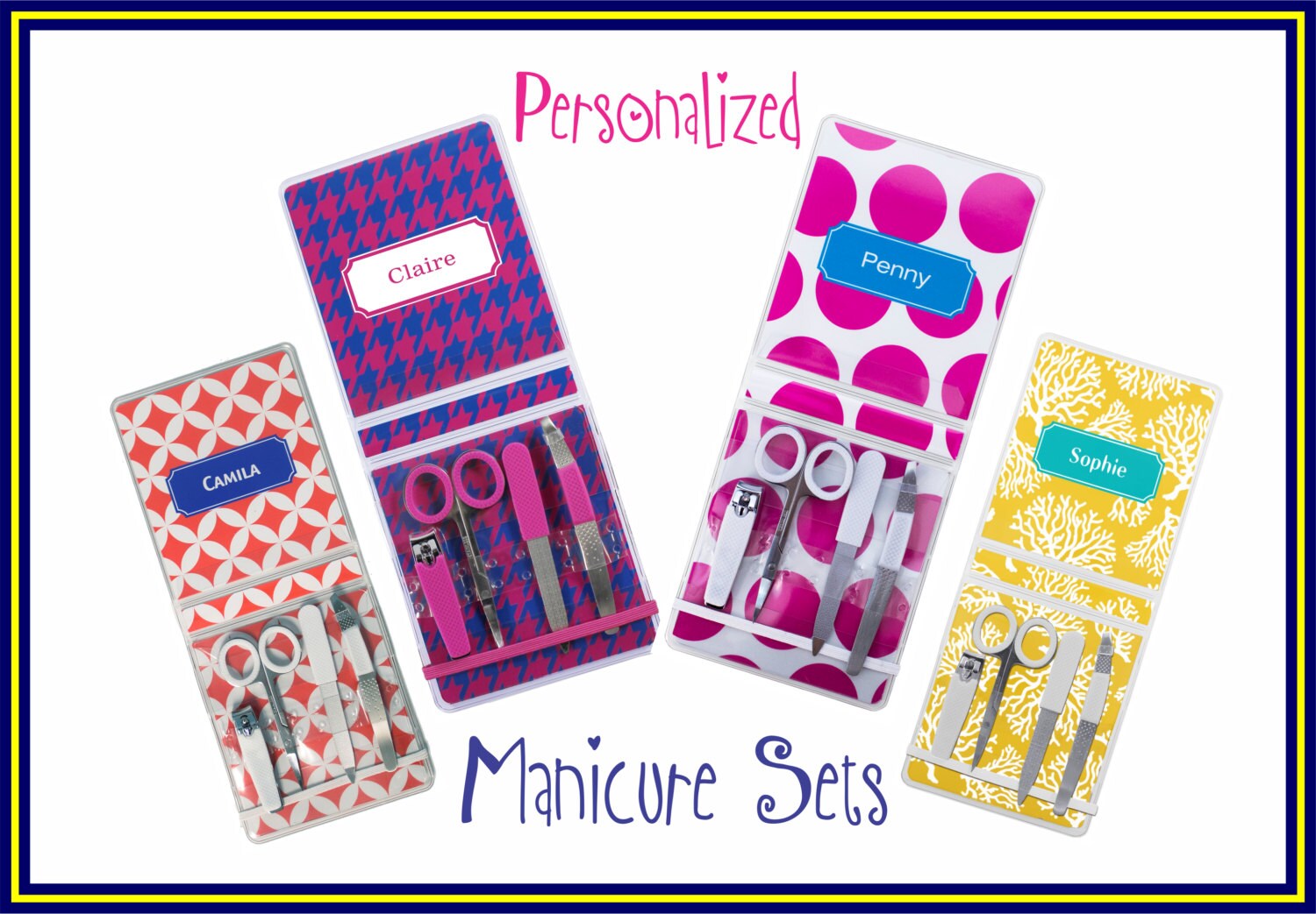 Personalized Manicure Set Nail File Trimming Paparte