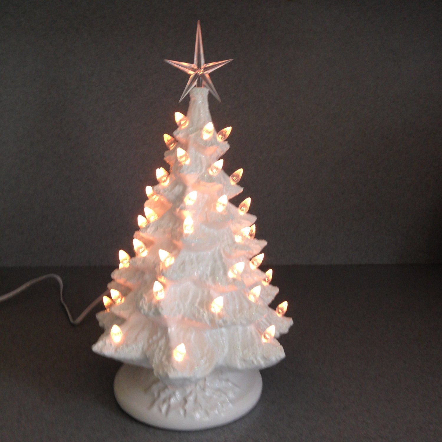 traditional snow white ceramic christmas tree by traditional snow white ceramic christmas tree by