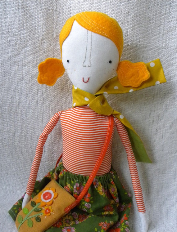 Maisie handmade girly doll