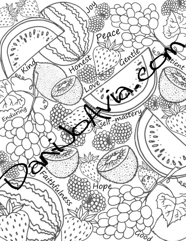 Coloring Pages For Summer Fruits 10