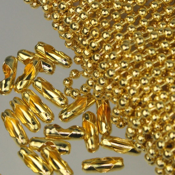 Gold Plated Chain Ball Bulk Chain 32 ft. of ROUND BALL chain