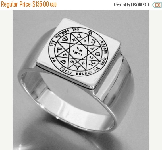 Kabbalah Ring Solomon Seal  for Guarding and Protection