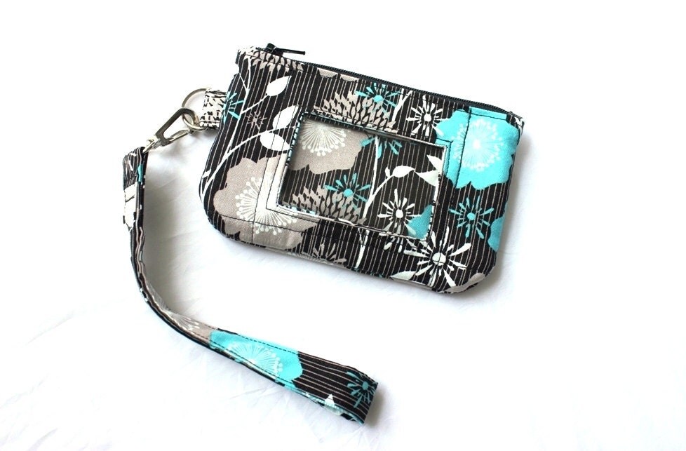 cell phone wallet zip id case lanyard id holder card