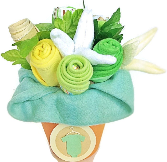 Baby Clothing Gift Bouquet. Baby Boy Clothing Bouquet. Baby