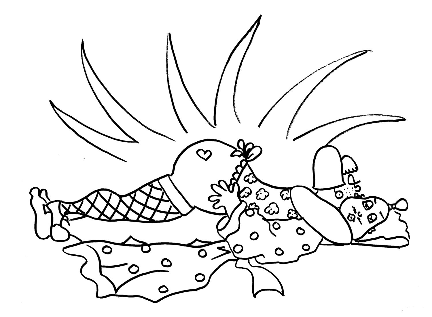 The Slide Funny Sexy Coloring Pages for Adults from the