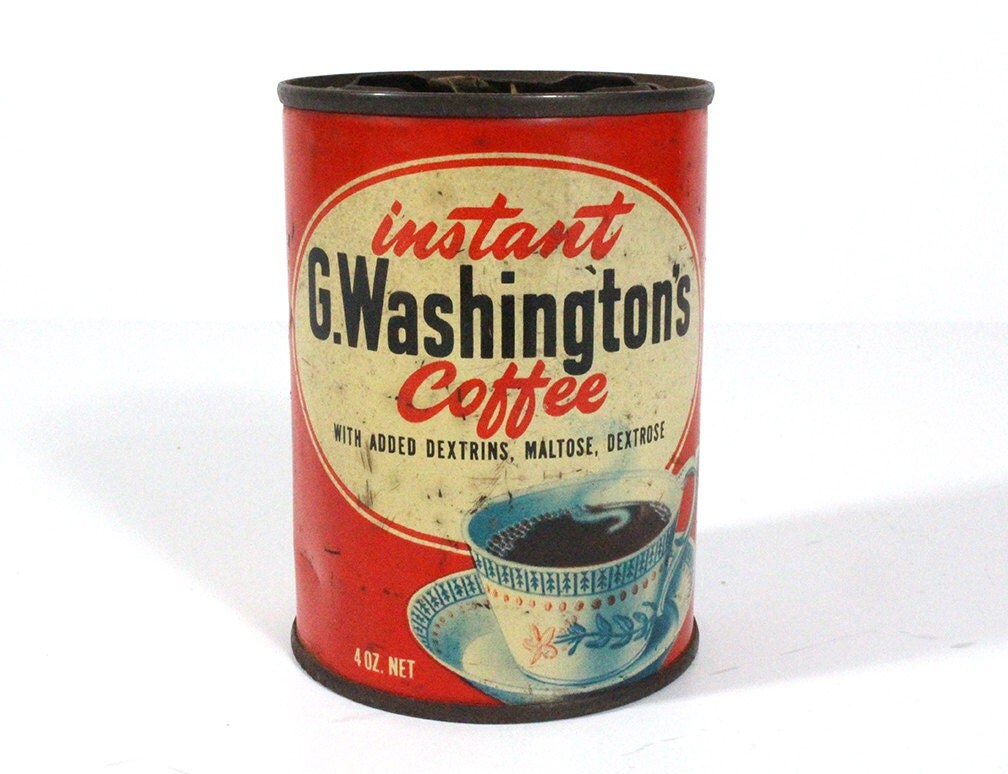Vintage Instant G. Washington's Coffee Tin
