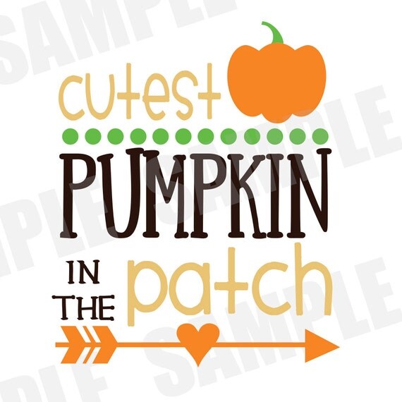 Download SVG DXF Commercial/Personal Use Cutest Pumpkin in the Patch